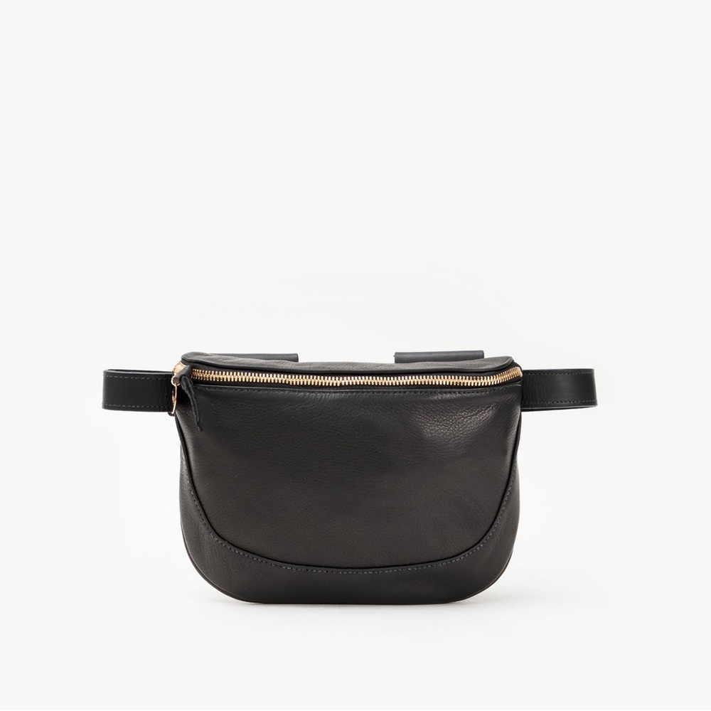 Clare V Fanny Pack Black Leather, Brand New w/o Tags